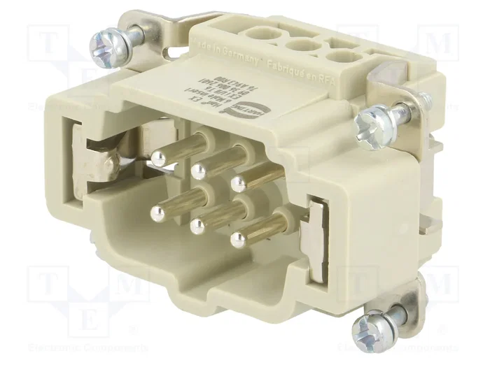 HARTING Han® Ex Plantilla de Contacto Macho 6+PE HARTING Han® Ex Plantilla de Contacto Macho 6+PE