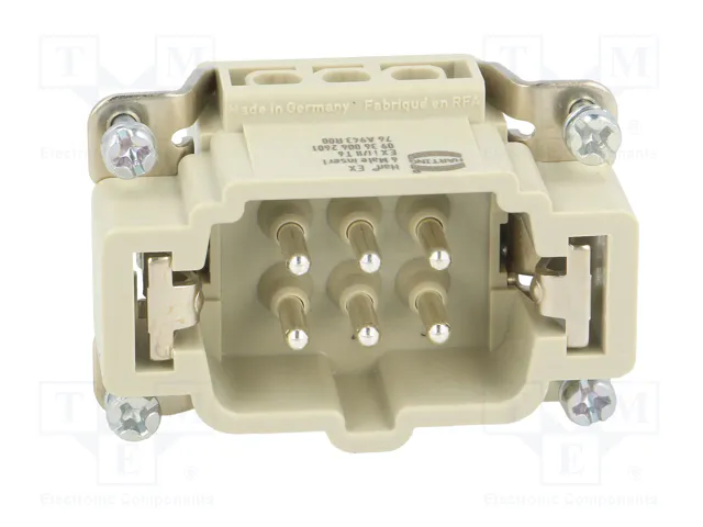 HARTING Han® Ex Plantilla de Contacto Macho 6+PE HARTING Han® Ex Plantilla de Contacto Macho 6+PE