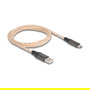 DeLOCK Cable USB 2.0 Tipo-A a USB-C con Iluminación RGB, 1 metro, Transparente, 480 Mbit/s - Referencia DELOCK