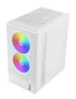 Mars Gaming Caja Gaming MC-ONYX Mini Tower Blanco MicroATX/Mini-ITX con Ventana Lateral, Frontal Mesh Metálico y 3 Ventiladores ARGB de 120mm Incluidos