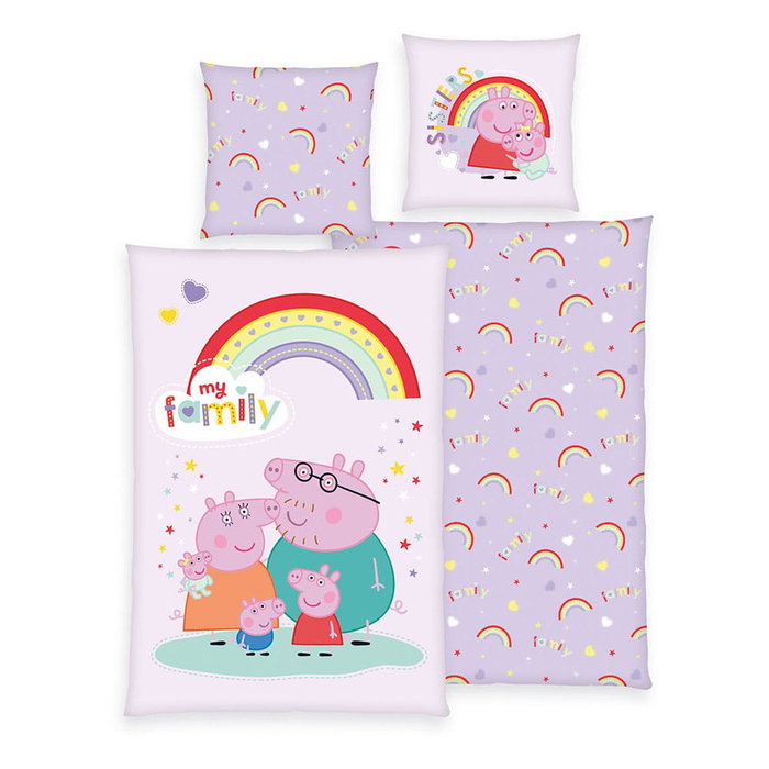 Herding Ropa de cama Peppa Pig Ver. 2 con manta y cojín Herding Ropa de cama Peppa Pig Ver. 2 con manta y cojín