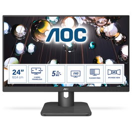 AOC 24E1Q Monitor 24" Full HD (1920x1080) IPS 5ms 250cd/m2 1000:1 178° HDMI DisplayPort VGA Parlantes Negocio Negro