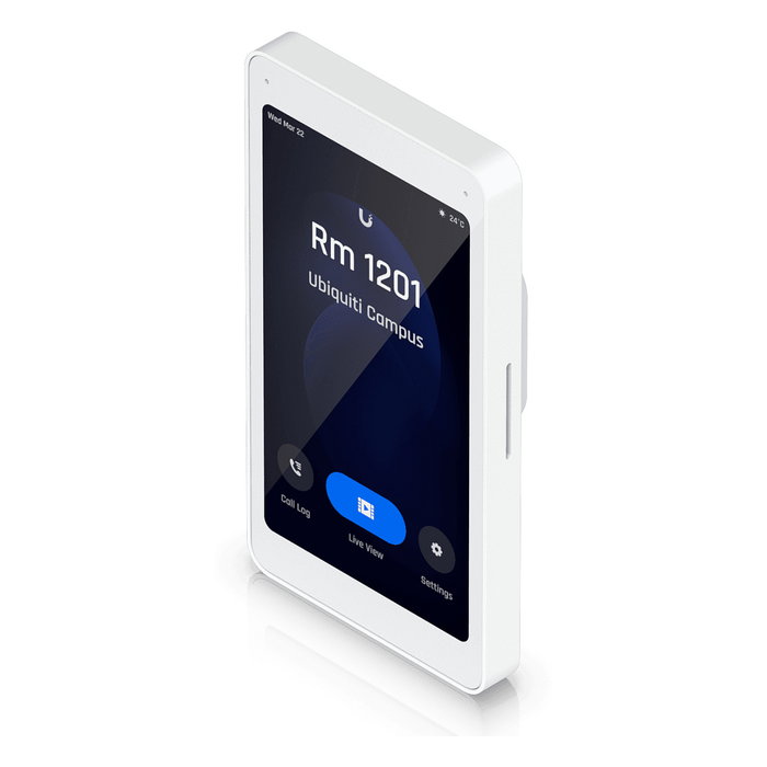 Ubiquiti Intercom Viewer - Pantalla táctil de 5" (12.7 cm) para pared, Blanco, Vidrio/Policarbonato, Resolución 720x1280, PoE, Micrófono y Altavoces incorporados Ubiquiti Intercom Viewer - Pantalla táctil de 5" (12.7 cm) para pared, Blanco, Vidrio/Policarbonato, Resolución 720x1280, PoE, Micrófono y Altavoces incorporados