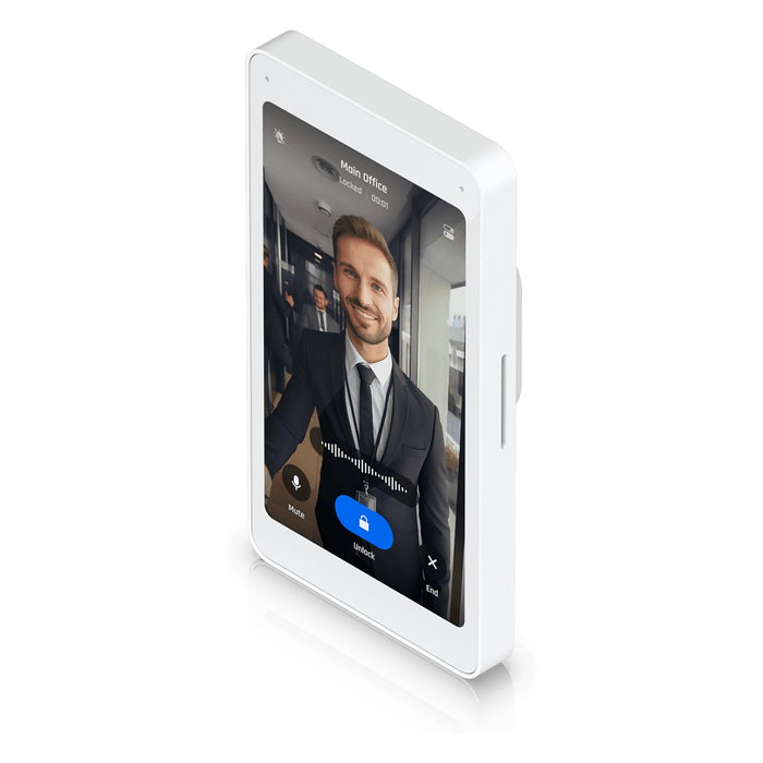Ubiquiti Intercom Viewer - Pantalla táctil de 5" (12.7 cm) para pared, Blanco, Vidrio/Policarbonato, Resolución 720x1280, PoE, Micrófono y Altavoces incorporados Ubiquiti Intercom Viewer - Pantalla táctil de 5" (12.7 cm) para pared, Blanco, Vidrio/Policarbonato, Resolución 720x1280, PoE, Micrófono y Altavoces incorporados