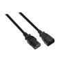Aisens Cable de Alimentación CPU C13 Hembra a C14 Macho Negro 1,5m
