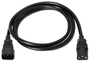 Aisens Cable de Alimentación CPU C13 Hembra a C14 Macho Negro 1,5m