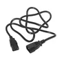 Aisens Cable de Alimentación CPU C13 Hembra a C14 Macho 1,5m Negro