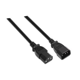 Aisens Cable de Alimentación CPU C13 Hembra a C14 Macho 1,5m Negro