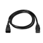 Aisens Cable de Alimentación CPU C13 Hembra a C14 Macho 1,5m Negro