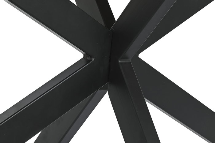 DKD Home Decor Mesa de Comedor de Metal y Mango Natural y Negro