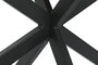 DKD Home Decor Mesa de Comedor de Metal y Mango Natural y Negro