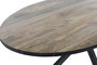 DKD Home Decor Mesa de Comedor de Metal y Mango Natural y Negro