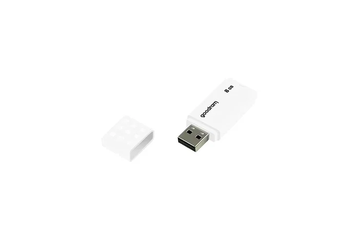 Goodram UME2 Pendrive USB 8 GB USB tipo A 2.0 Blanco, Velocidad de Lectura 20 MB/s, con Tapa