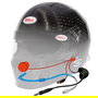 Bell BL5239141 Casco Integral GT6 RD Carbon Ultraligero FIA 8859-SA2020 Interior Blanco Hans Talla 54 con Comunicación para Pista