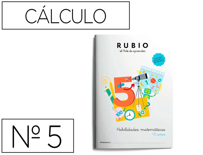 RUBIO Cuaderno Habilidades Matemáticas A4 (+5 años)</div> RUBIO Cuaderno Habilidades Matemáticas A4 (+5 años)</div>