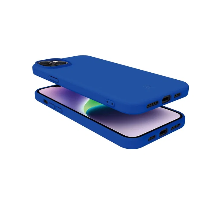 Celly Funda para iPhone 15 Plus (6.7") Modelo Cromo1055BL Azul