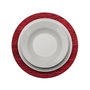 Versa Bajoplato Rojo Polipropileno 33x33 cm (6 Unidades)