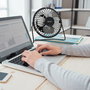 Avant Ventilador USB 4 Pulgadas (10 cm) 3W Negro - Para Ordenador y Escritorio