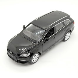 DEQUBE Audi Q7 1:32 Negro D00409 - Coche a Escala de Metal Pull-Back para Coleccionistas y Niños +3 Años