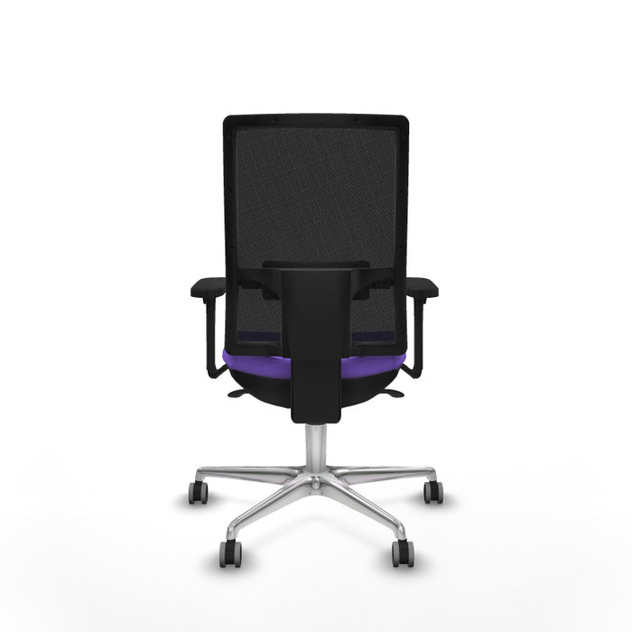 PIQUERAS Y CRESPO Silla de oficina Horna Lila y Negro con Brazos 3D PIQUERAS Y CRESPO Silla de oficina Horna Lila y Negro con Brazos 3D