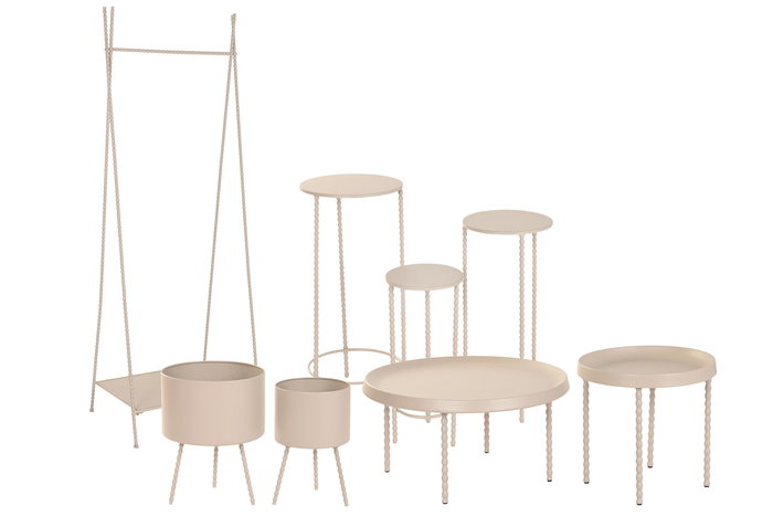 DKD Home Decor Perchero Urban Cream 48 x 180 x 66 cm (2 Unidades)