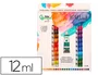Liderpapel Pintura de Acuarela Caja 24 Tubos de Aluminio 12 ml Colores Surtidos