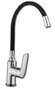 PLUVIA Bari Grifo Monomando Fregadero Caño Flex Negro MT9011-14B