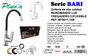 PLUVIA Bari Grifo Monomando Fregadero Caño Flex Negro MT9011-14B