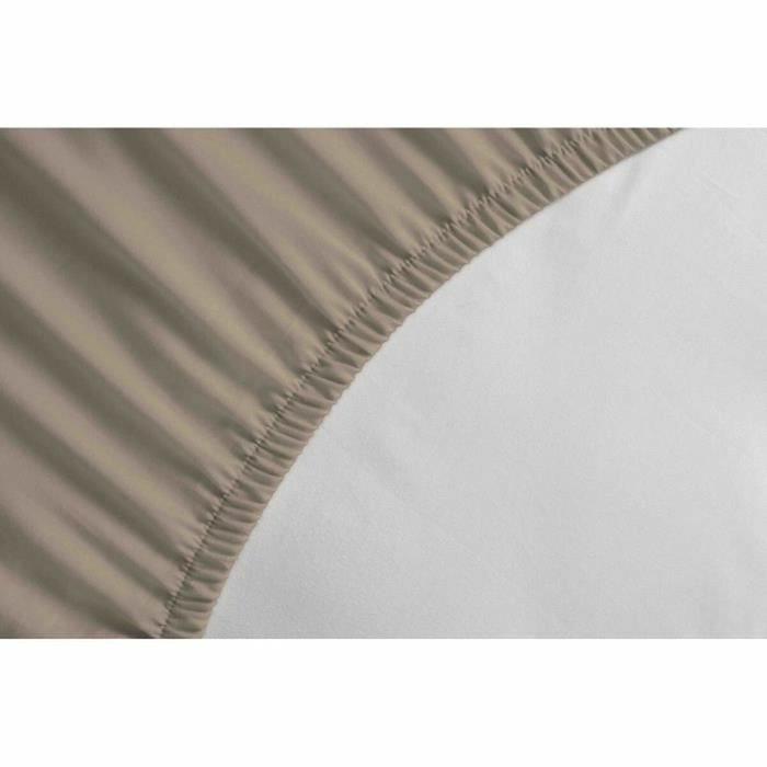 Home Linge Passion Sábana bajera ajustable Microfibra 140 x 190 cm Beige Home Linge Passion Sábana bajera ajustable Microfibra 140 x 190 cm Beige