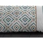 Home Linge Passion HOM3701393708319 Conjunto de círculos de microfibra Ethno - Cubierta Nórdica 240x260 cm, Fundas de Almohada 63x63 cm - Pato Azul