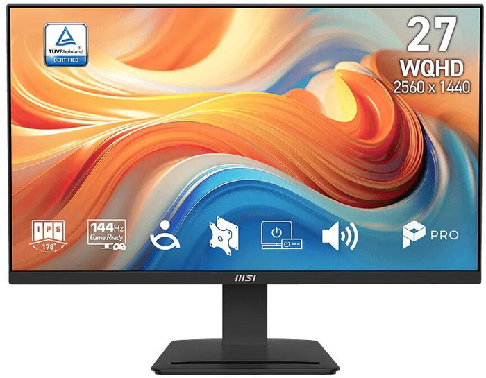 MSI Pro MP273Q E14 Monitor de 27 pulgadas WQHD IPS 144Hz Negro