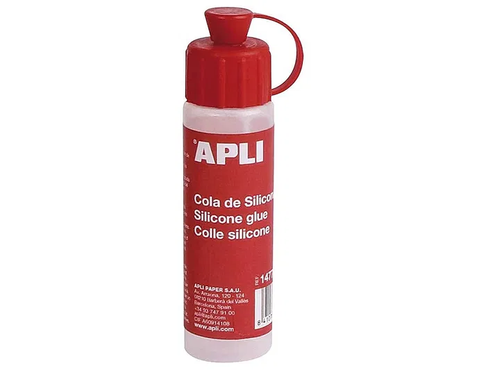 Apli Cola de Silicona Líquida para Manualidades Goma EVA Bote 25 ml