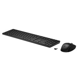 HP Teclado + Ratón Inalámbricos, Resistente al Derrame, 2.4GHz, 10M, 4000 DPI, Negro