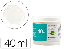 Liderpapel Témpera escolar blanca 40 ml