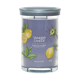 Yankee Candle Signature Tumbler Vela Aromática Black Tea & Lemon 567 gr
