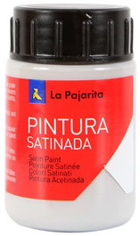 La Pajarita Pintura Témpera Escolar Satinada Gris Plata Bote 35 mL L-19