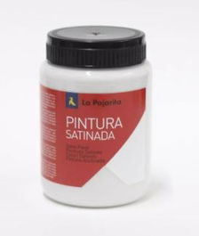 La Pajarita Pintura Témpera Escolar Satinada Gris Plata Bote 35 mL L-19