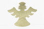 DKD Home Decor Decoración Navidad Moderna Dorado Plateado PVC Angeles cm (2 Unidades)