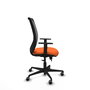 PIQUERAS Y CRESPO Silla de oficina Zulema Naranja y Negro