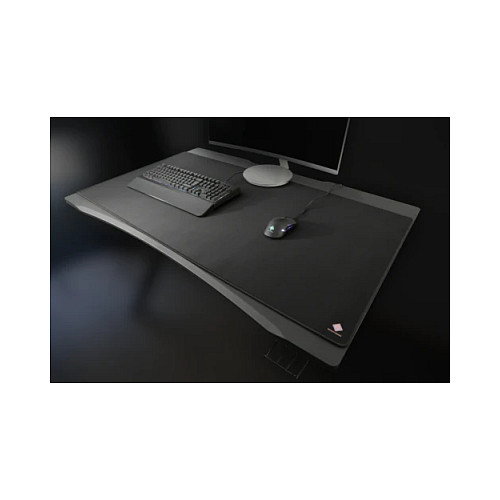 Deltaco Gaming Alfombrilla de ratón GAM-081 XXL para juegos, Negro, antiderrapante, base de caucho, bordes rematados