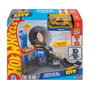 Hot Wheels Tienda de Neumáticos Jhl75 Centro de Ciudades Hot Wheels con Grúa de Metal Fundido