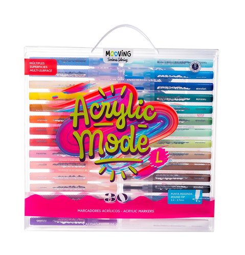 Rotulador Acrilico Mooving 3.4-3.7Mm Pack De 30 Rotulador Acrilico Mooving 3.4-3.7Mm Pack De 30