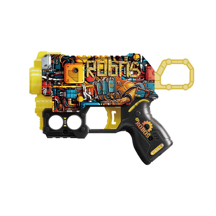 Tachan Pistola Street Shot Mini 6 Dardos T01029, Juguete de Espuma para Niños +8 Años, Diseño Grafiti