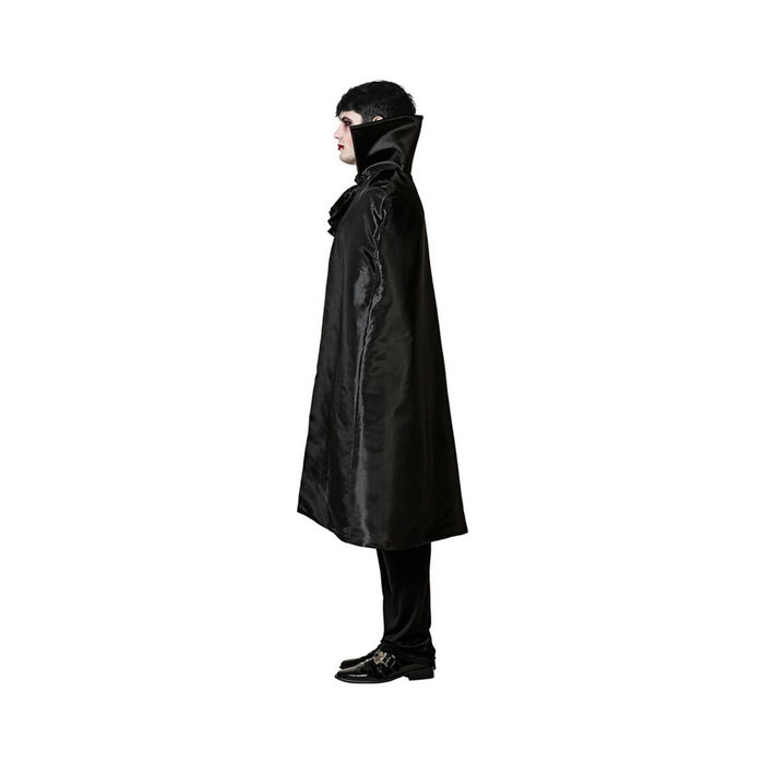 Fiesta Disfraz Vampiro Hombre Adulto - Chaleco Rojo y Capa Negra Talla XL