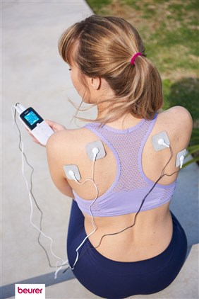Beurer EM-49 Electroestimulador Digital 3 en 1 para Alivio del Dolor, Fortalecimiento Muscular y Masaje Relajante