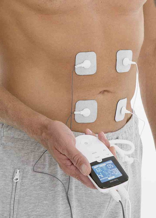 Beurer EM-49 Electroestimulador Digital 3 en 1 para Alivio del Dolor, Fortalecimiento Muscular y Masaje Relajante