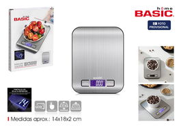 Inde Báscula de Cocina Digital 10 kg 14x18x2 cm (12 Unidades)