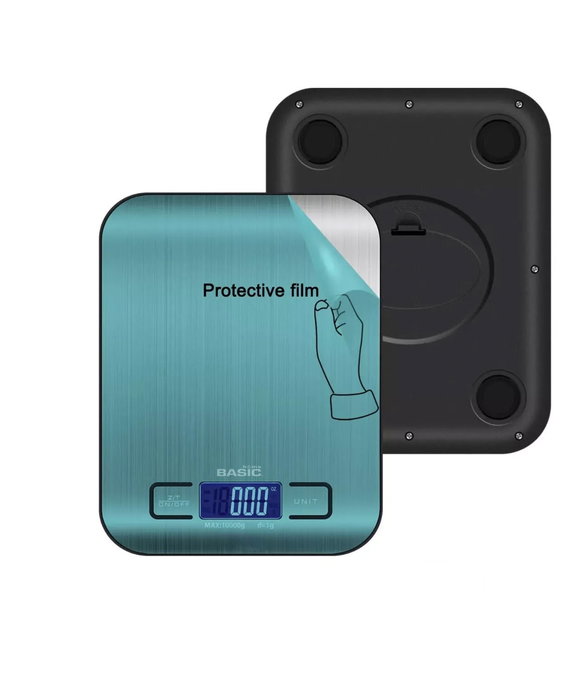 Inde Báscula de Cocina Digital 10 kg 14x18x2 cm (12 Unidades)