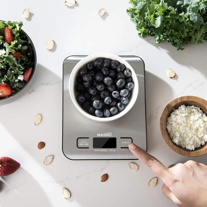 Inde Báscula de Cocina Digital 10 kg 14x18x2 cm (12 Unidades)