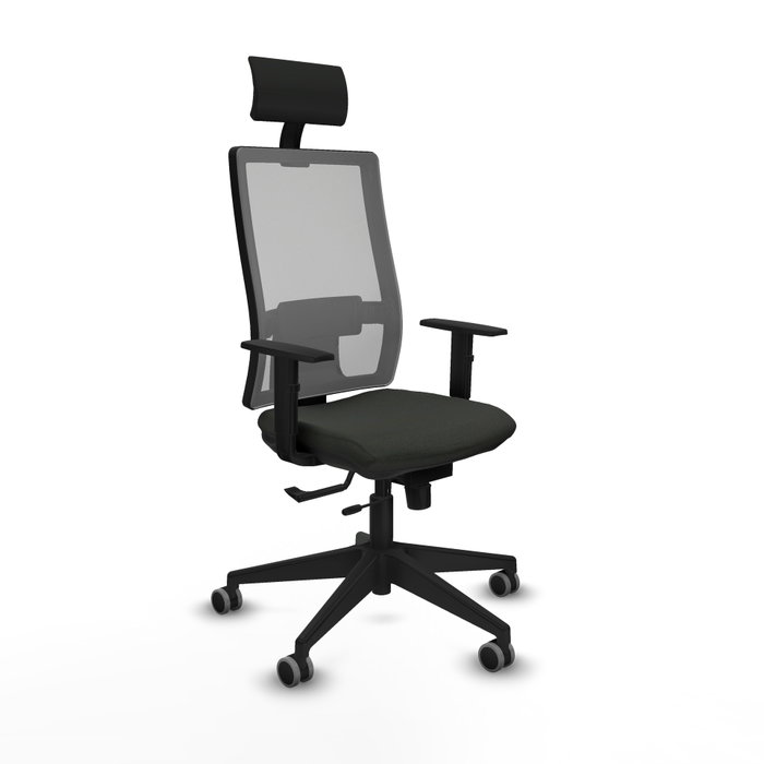 PIQUERAS Y CRESPO Silla de oficina Horna con mecanismo Sincro/Traslack, Negro/Gris PIQUERAS Y CRESPO Silla de oficina Horna con mecanismo Sincro/Traslack, Negro/Gris